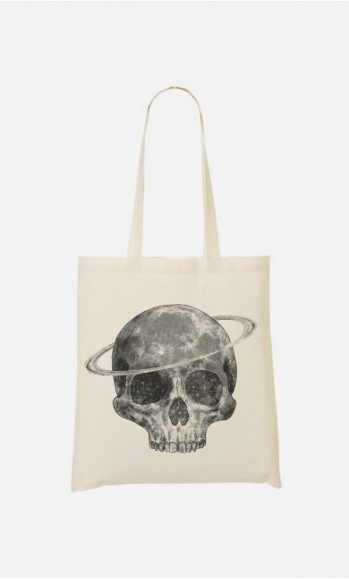 Tote Bag Cosmic Skull Black