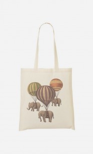 Tote Bag Flight Of Elephants