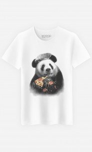 T-Shirt Homme Panda Pizza