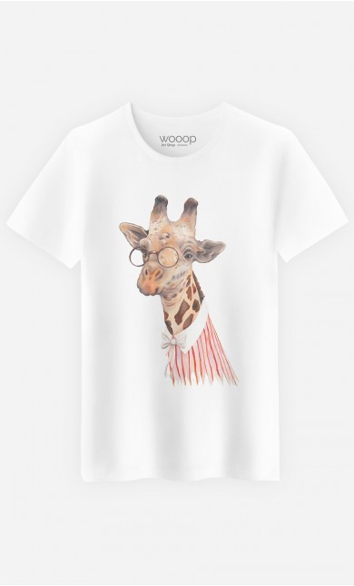 T-Shirt Homme Madame Giraffe
