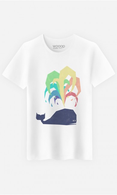 T-Shirt Homme Rainbow Whale