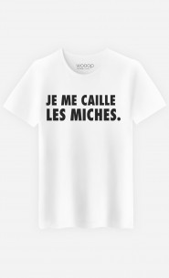 T-Shirt Homme Je Me Caille Les Miches