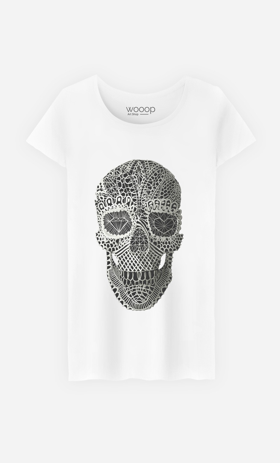 T-Shirt Femme Lace Skull