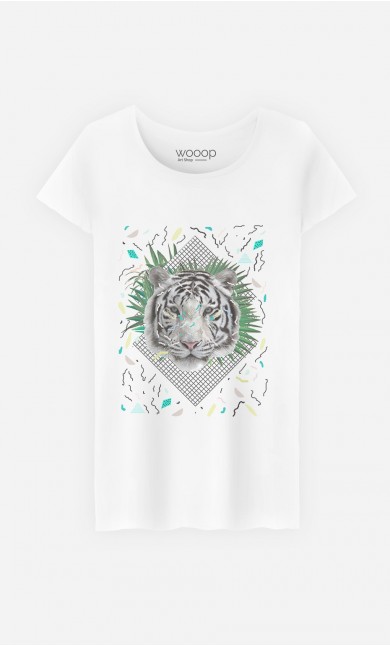 T-Shirt Femme White Tiger
