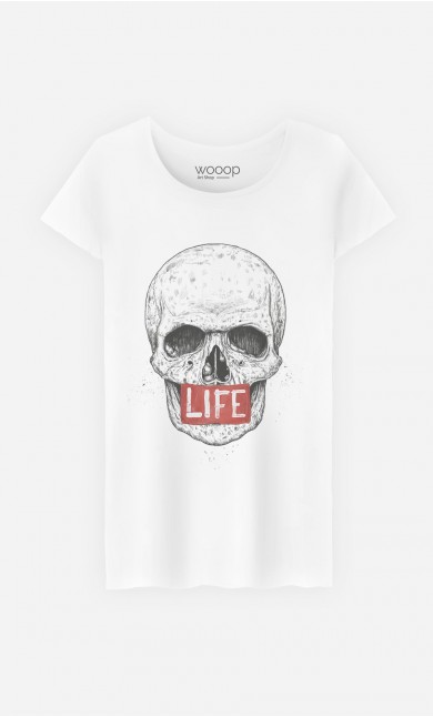 T-Shirt Femme Skull Life