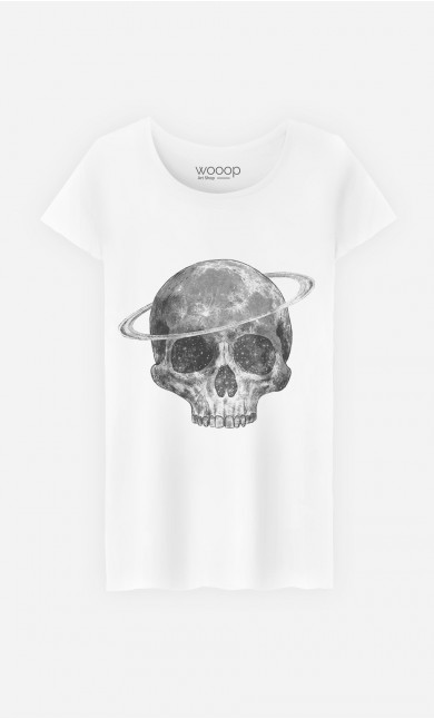 T-Shirt Femme Cosmic Skull Black