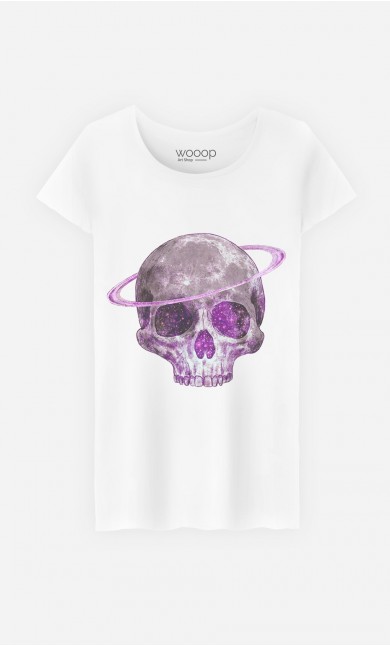 T-Shirt Femme Cosmic Skull Purple