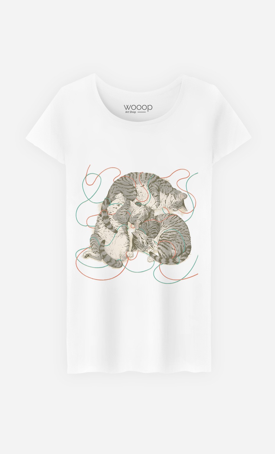T-Shirt Femme Sleeping Cats