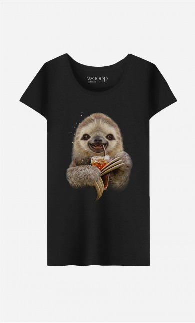 T-Shirt Femme Sloth & Drink