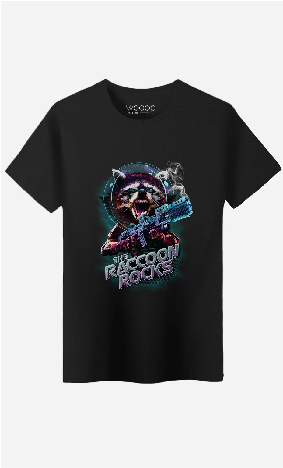 T-Shirt Homme Racoon Rocks