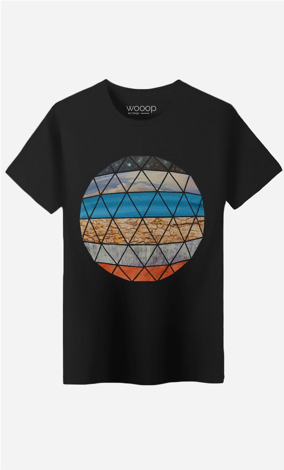 T-Shirt Homme Natural Geodesic