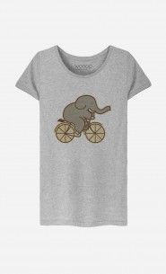 T-Shirt Femme Elephant Cycle