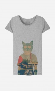 T-Shirt Femme Cool Cat