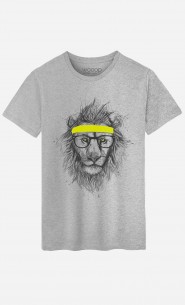 T-Shirt Homme Hipster Lion