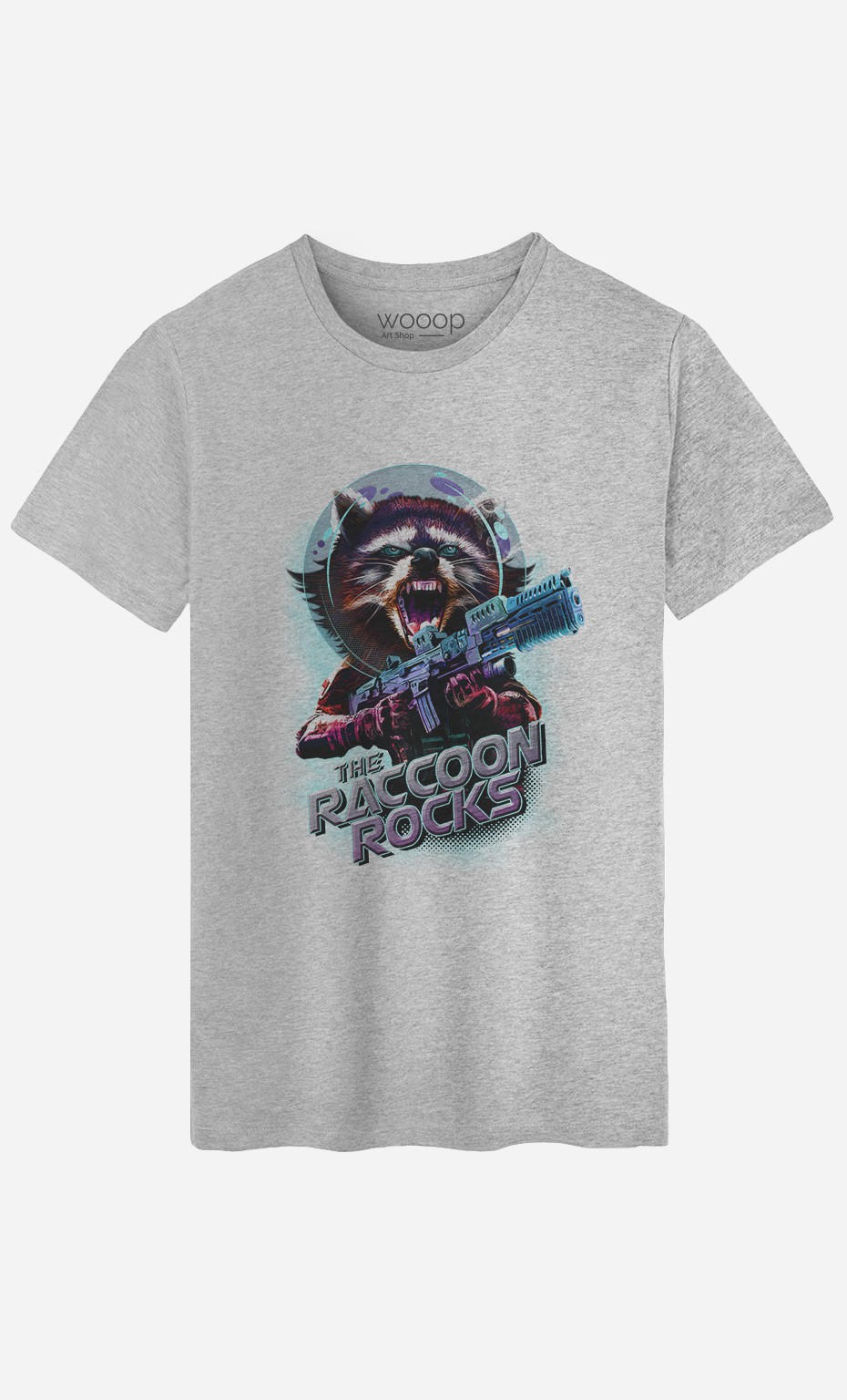T-Shirt Homme Racoon Rocks