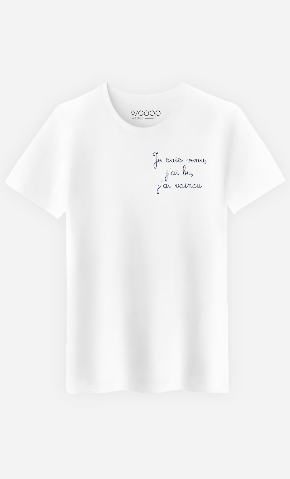 T-Shirt Homme Je Suis Venu - Brodé