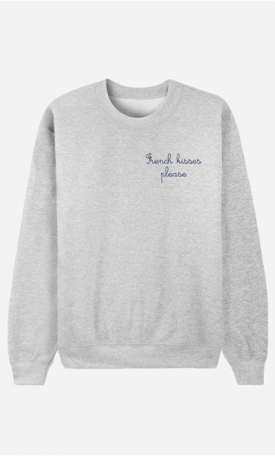 Sweat Homme French Kisses Please - Brodé