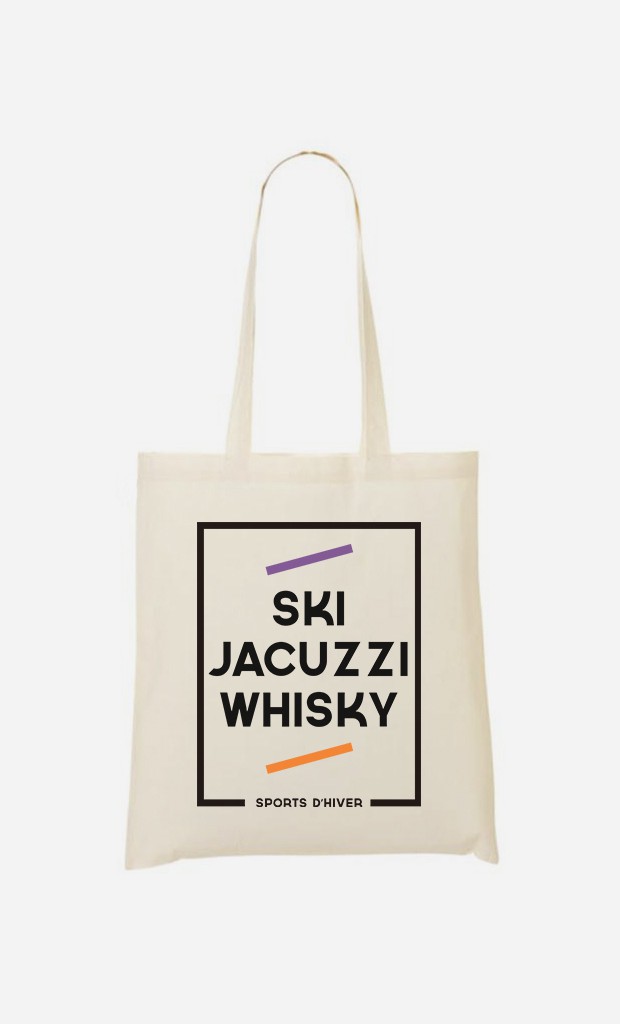Tote Bag Ski Jacuzzi Whisky