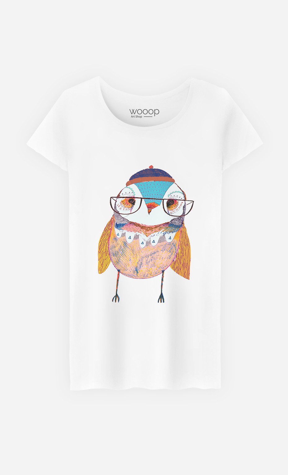 T-Shirt Femme Bobble Hat Owl