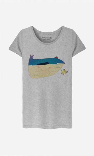 T-Shirt Femme Whale And Fish