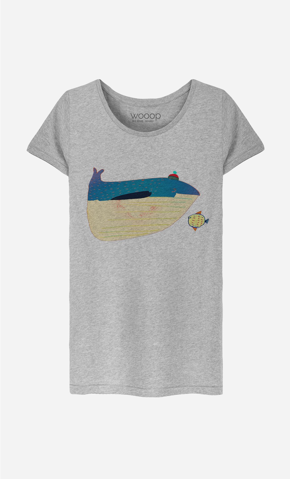 T-Shirt Femme Whale And Fish