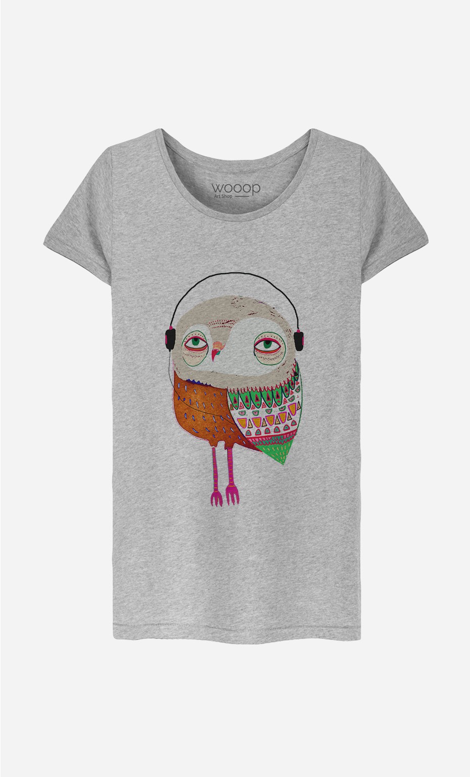T-Shirt Femme Owl Headphones