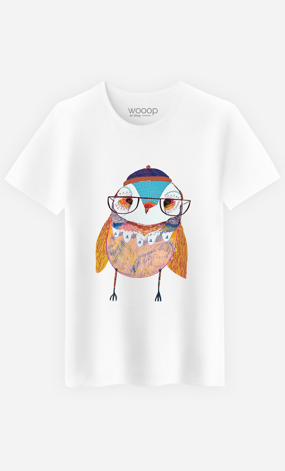 T-Shirt Homme Bobble Hat Owl
