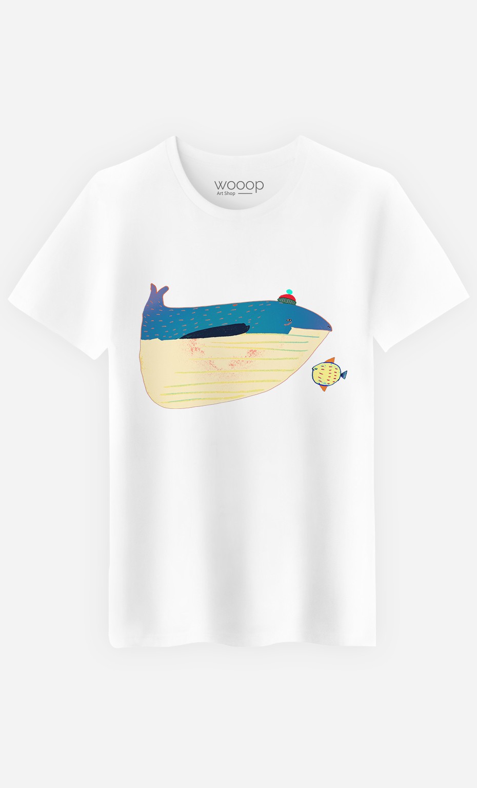 T-Shirt Homme Whale And Fish