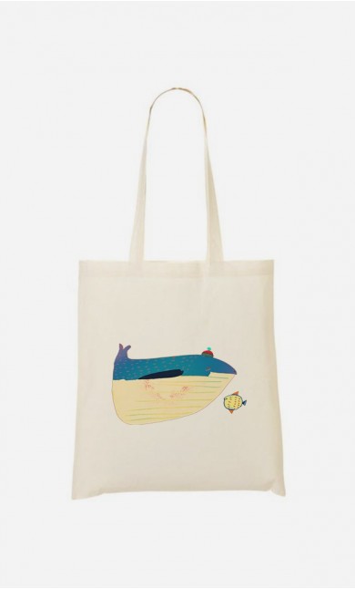 Tote Bag Whale And Fish