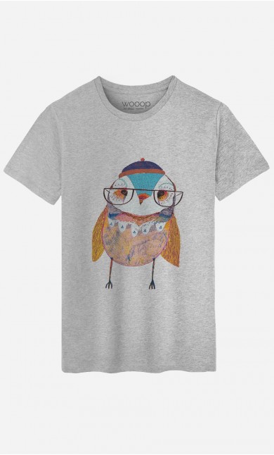 T-Shirt Homme Bobble Hat Owl