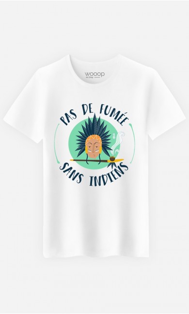 T-Shirt Homme Pas de Fumée Sans Indiens
