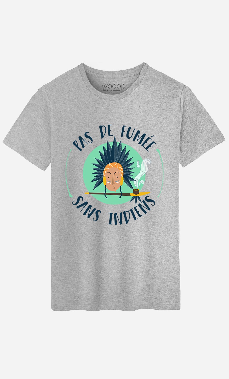 T-Shirt Homme Pas de Fumée Sans Indiens