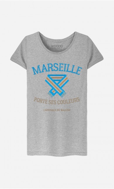 T-Shirt Femme Marseille Porte ses Couleurs
