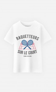 T-Shirt Enfant Raquetteurs sur Le Court