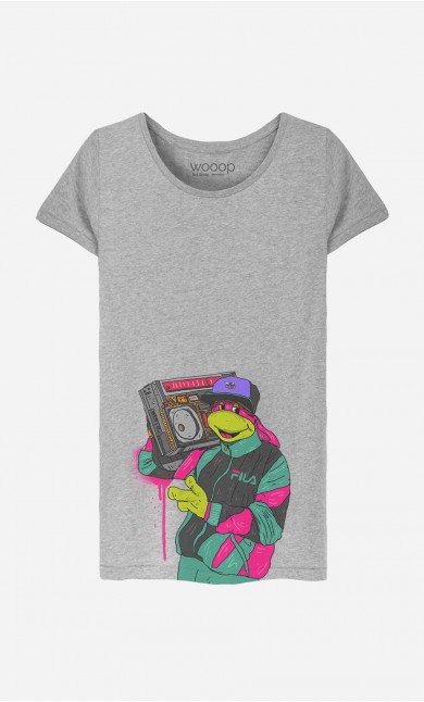 T-Shirt Femme Vintage Turtle