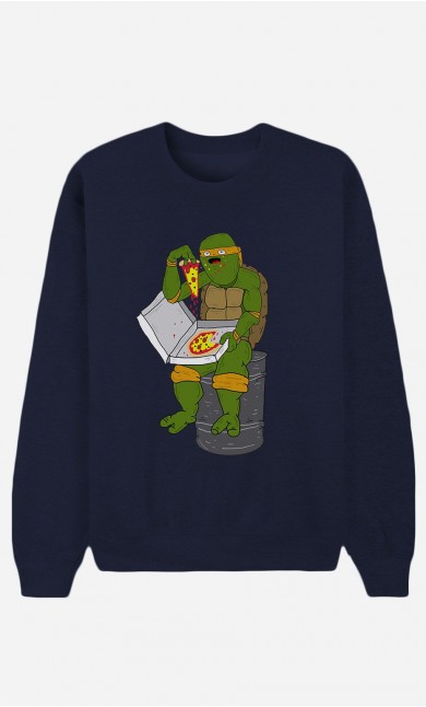 Sweat Homme Pizza Turtle