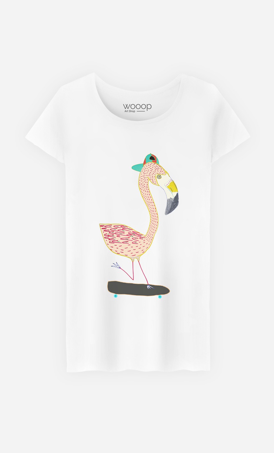 T-Shirt Femme Flamingo Skater