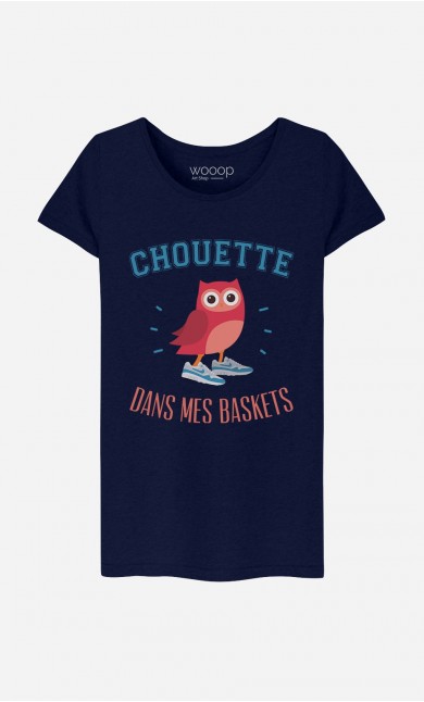 T-Shirt Femme Chouette Dans Mes Baskets
