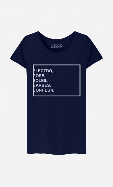 T-Shirt Femme Electro Rosé