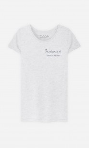 T-Shirt Femme Impatiente et Parisienne - Brodé