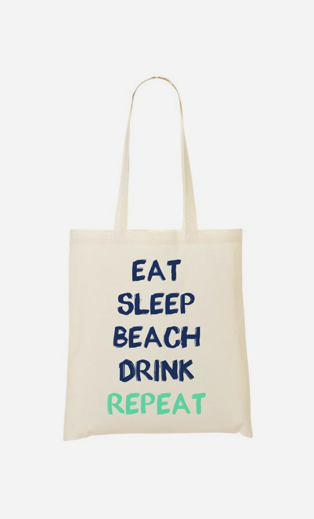 Tote Bag Eat Sleep Beach Drink Repeat