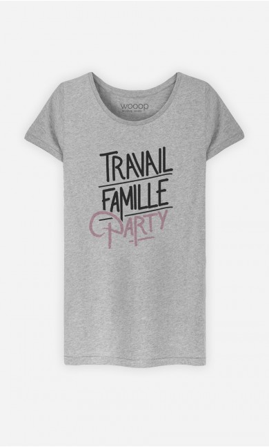 T-Shirt Femme Travail Famille Party