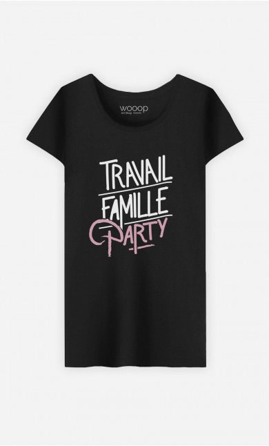 T-Shirt Femme Travail Famille Party