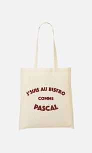 Tote Bag J'suis au Bistrot comme Pascal