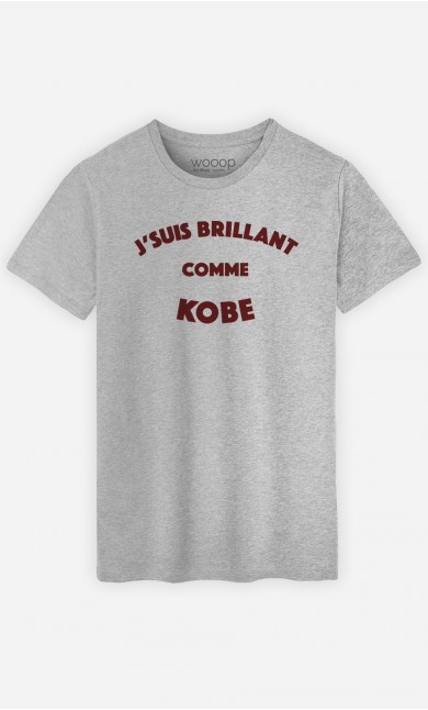 T-Shirt Homme J'suis Brillant comme Kobe