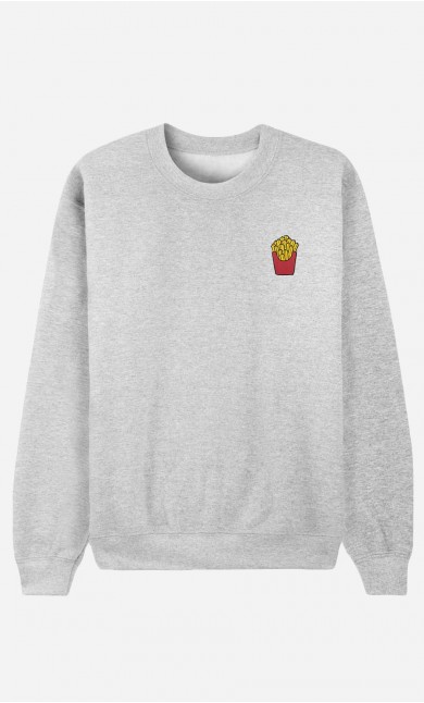 Sweat Homme French Fries - brodé