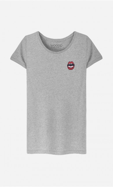 T-Shirt Femme Kiss - brodé
