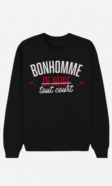 Sweat Homme Bonhomme de Neige Tout Court