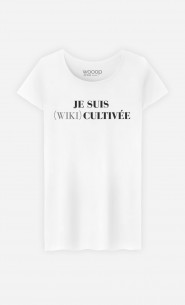 T-Shirt Femme Je Suis Wiki Cultivée