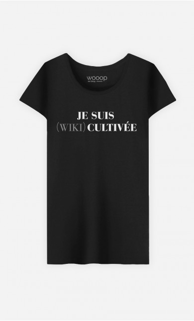 T-Shirt Femme Je Suis Wiki Cultivée